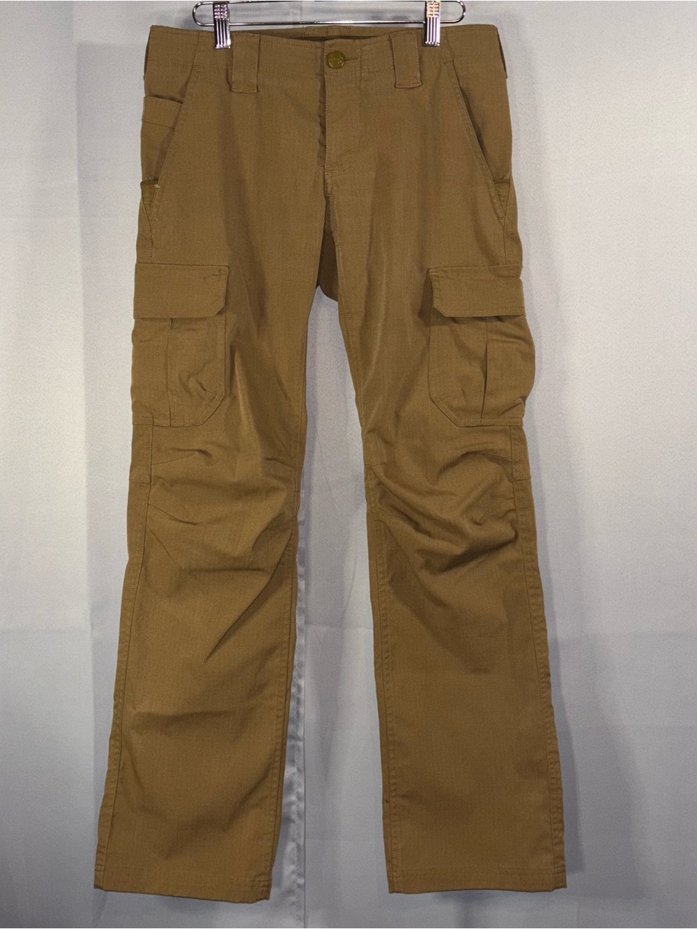 Under Armour Storm Tactical Patrol Cargo Pants Bayou Tan Size 6 Loose Fit